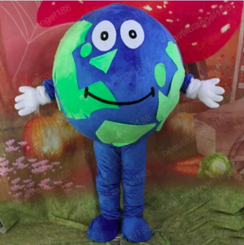 

New Adult Hot Sale Foam Halloween Cute world earth Cartoon Mascot Costume Plush Christmas Fancy Dress Halloween Mascot Costume