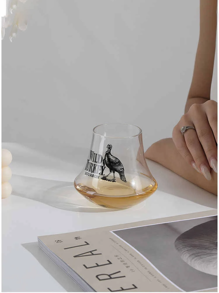 Coffee Shop Wild Turkey American Latte Cup Iced Drip Coffee Mug Volcano Mug Special Drink Mug Whiskey Gass