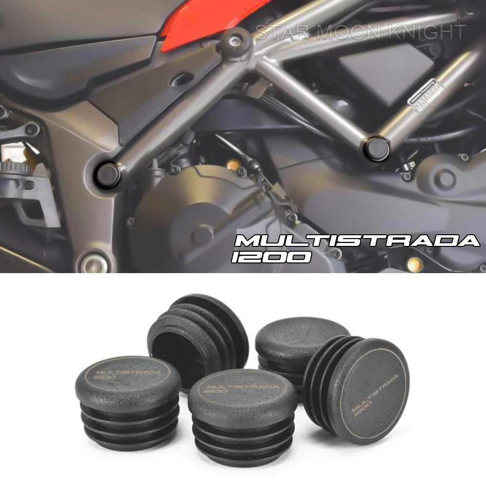 

Motorcycle Frame End Caps For Ducati Multistrada 1200 S 1250S Enduro Pikes Peak 2015- 2022 Frame Hole Cover Caps Plug Decorative