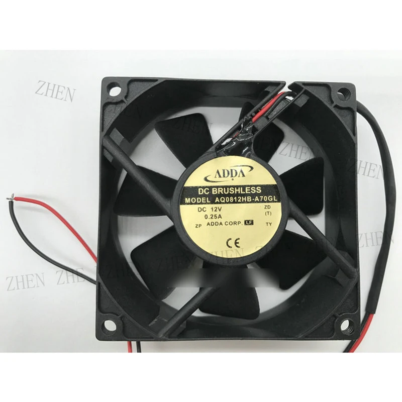 

S New for ADDA AQ0812HB-A70GL 12V 0.25 2-wire cooling fan#QW