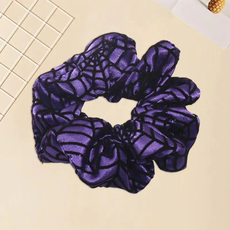 Halloween Hair Scrunchies Skull Elastic Hair Rubber Bands Costume Hair Accessories Hair Rope Soft DIY Large Intestine Hair Ring