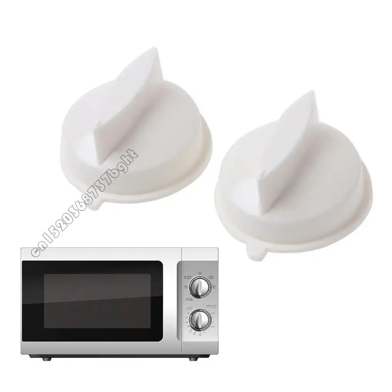 2Pcs Microwave Oven Rotary Knob Timer Plastic Control Switch For Universal 4XFB