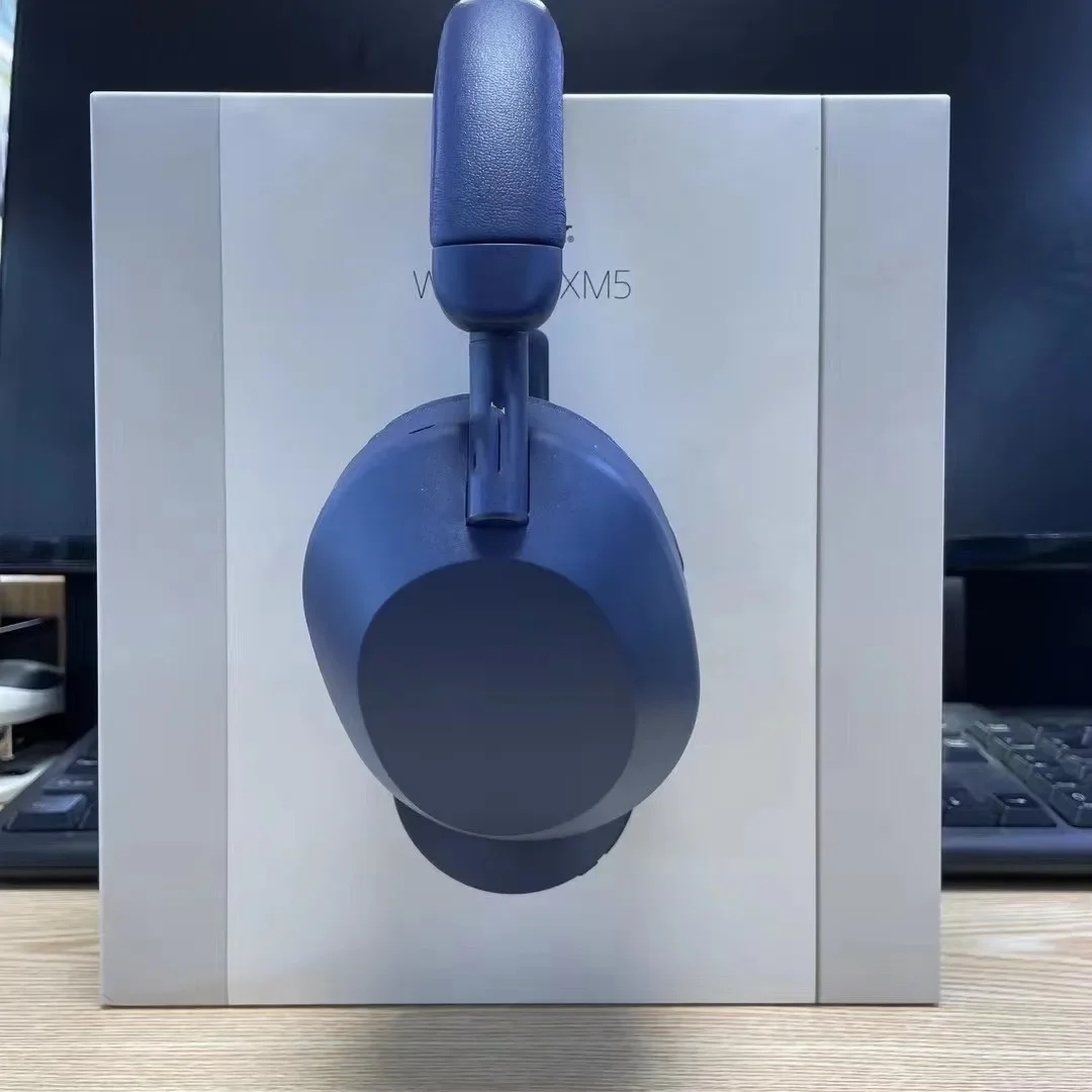 ~ سماعة رأس عالية القيمة 2025 جديدة عالية الجودة WH-1000XM5 سماعات بلوتوث مثبتة على الرأس مع سماعات مكالمات لاسلكية كاملة الأذن. #4