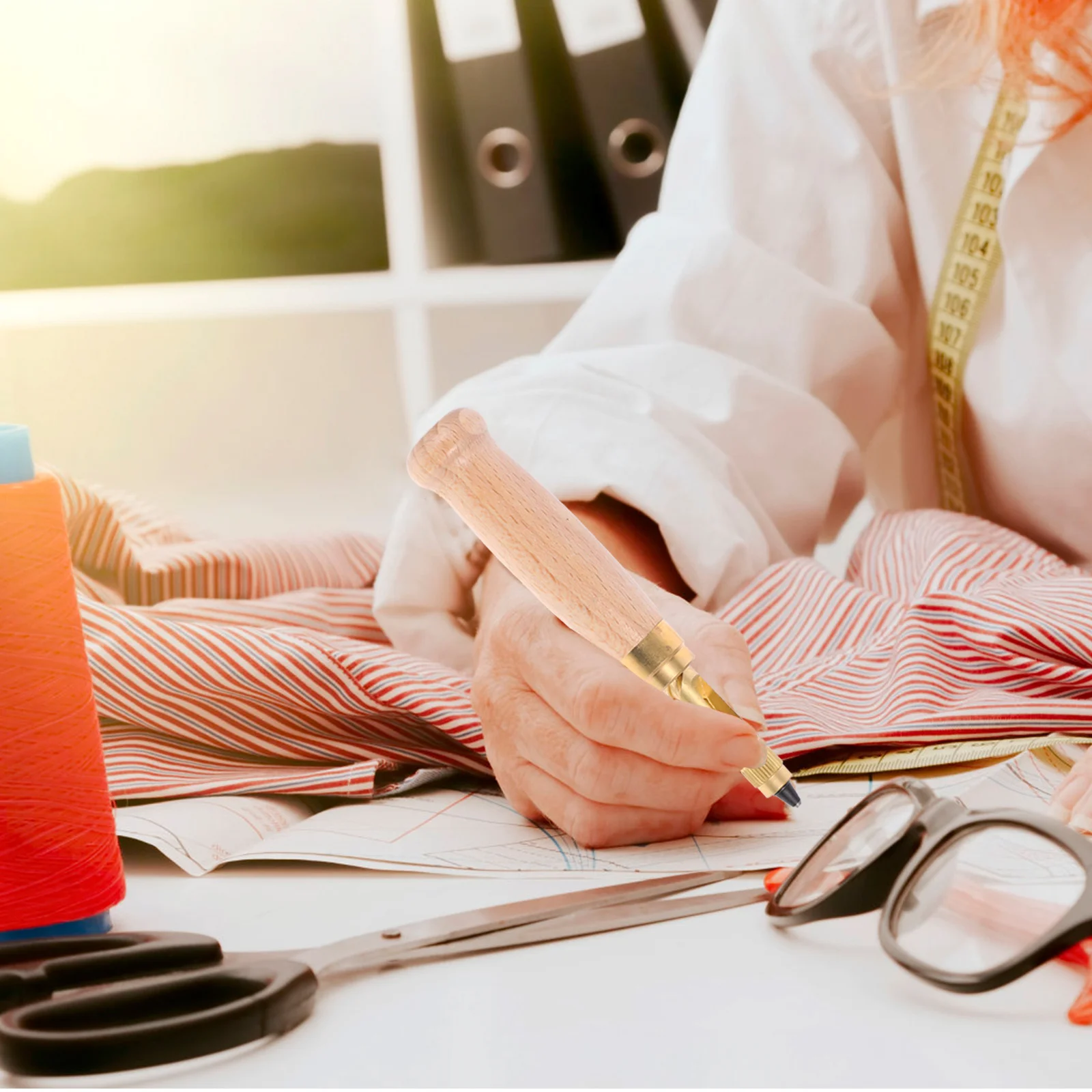 6개 황동 스크류 펀치 나무 손잡이 1.5mm 2mm 2.5mm 3mm 3.5mm 4mm 공예 도구 바느질 종이 인쇄 고무 플라스틱용