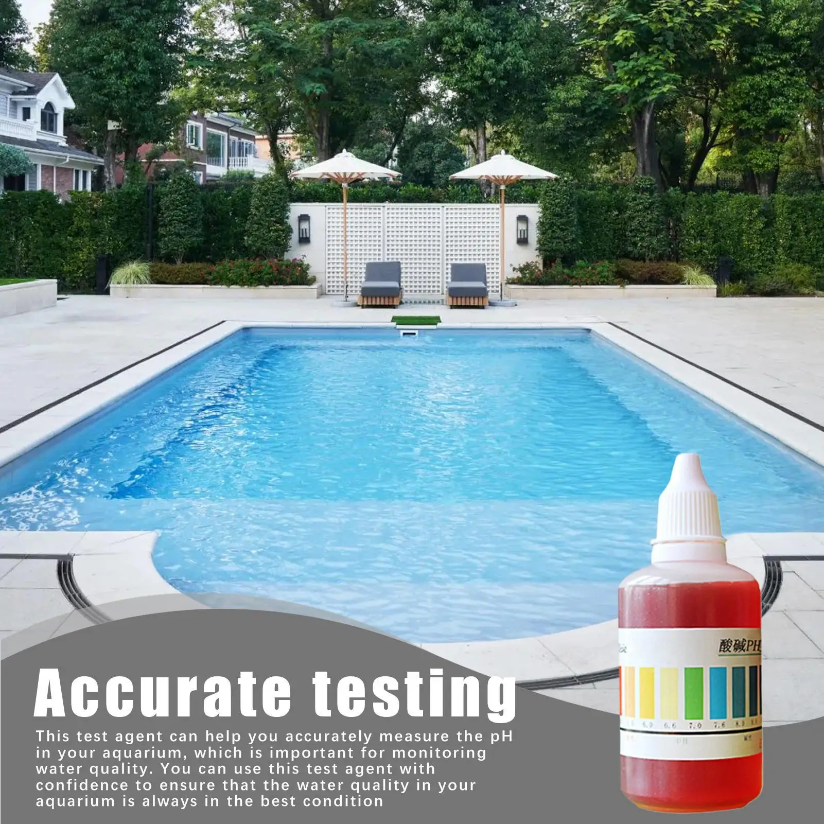 50ml PH Water Test Solution Multipurpose Water Tester Paper High Precision Easy Detection Laboratories Aquarium Pool Accessories