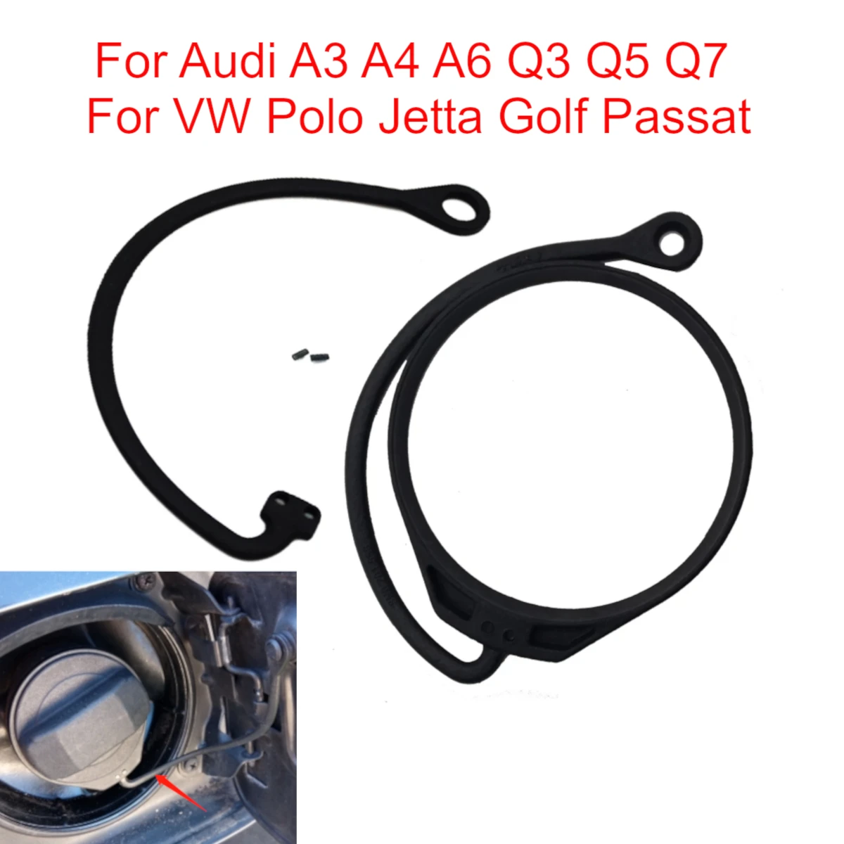 180201556 Car Fuel Tank Cap Cover Cable Line Cord Rope for VW Polo Jetta Golf Passat for Audi A3 A4 A6 A8 Q3 Q5 for Skoda Seat