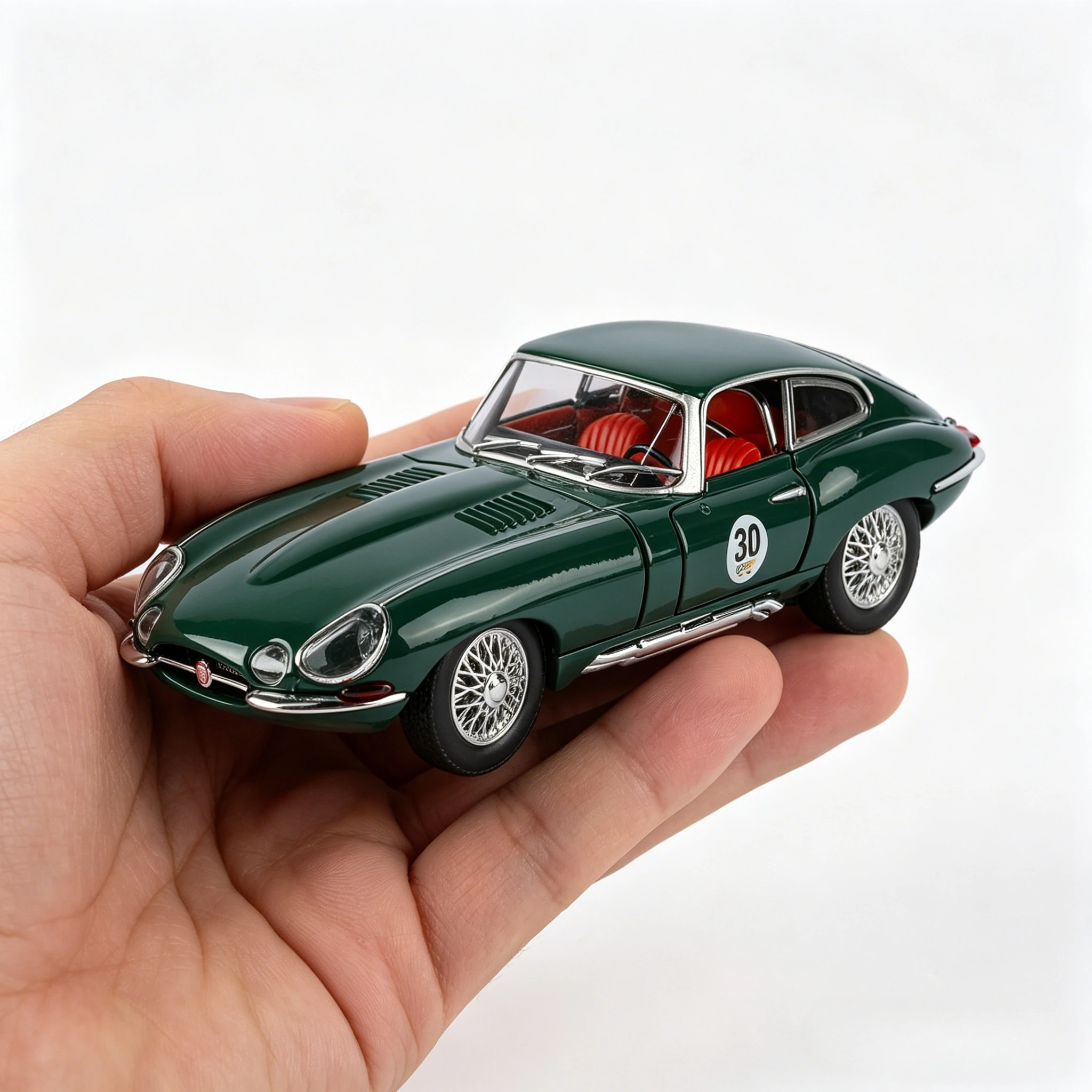 

1:24 E-TYPE Alloy Car Model Sound and Light Pull Back Children's Toy Collectibles Birthday Gift
