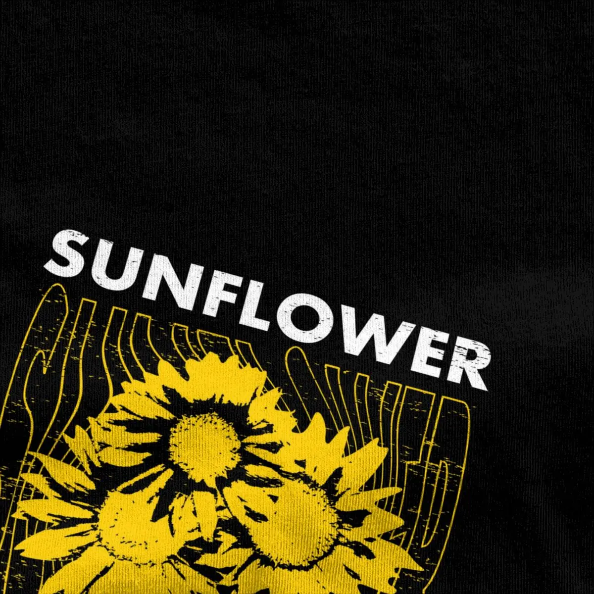 Men T Shirt Yellow Sunflower T Shirts Novelty Plant Retro Watercolor Summer Tees Vintage Casual Cotton Clothing Gift