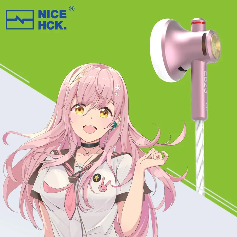 NICEHCK EB2S Flat Earbud 15.4mm LCP Dynamic Music Vocal HD Microphone with 3.5mm/4.4mm Connector view 2