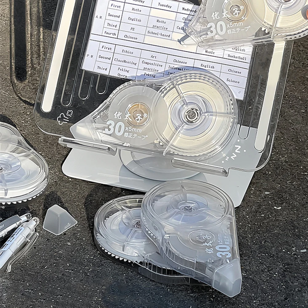 شريط تصحيح كريمي اللون بيج ممحاة شريط تصحيحي 30 متر/لفة طويلة للوازم المكتبية المدرسية صياغة مجلة تدوين الملاحظات