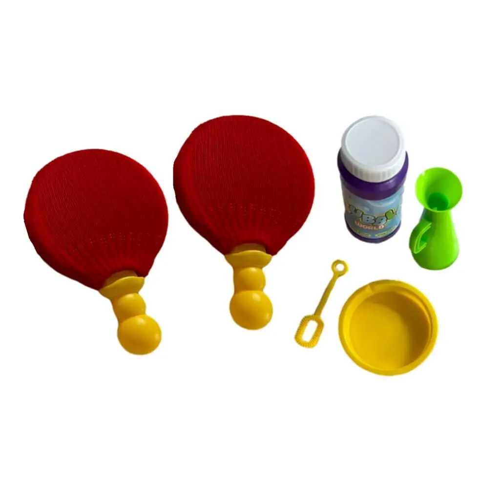 Unpoppable Bubbles Solution Toy Ping Pong Game with Soap Bubble Touchable