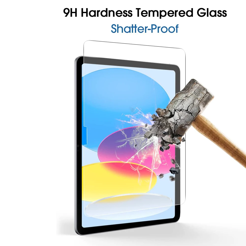 2pcs Screen Protector Tempered Glass For iPad 10 10.9\'\' 2022 10th Generation A2757 A2777 A2696 Full Coverage Tablet Film