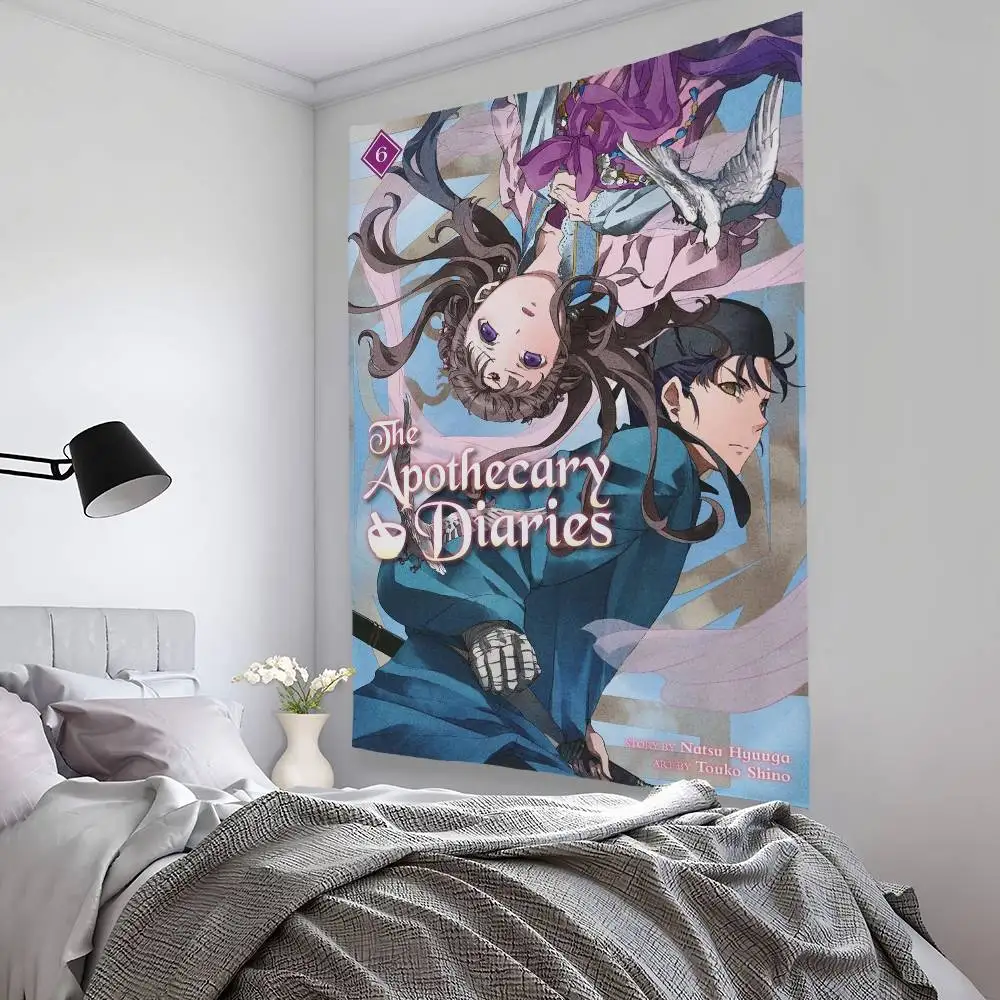 Anime The A-Apothecary Diaries Tapestry Bedroom Living Bar Garden Outdoor Microfiber festival Decoration Background Art Banner