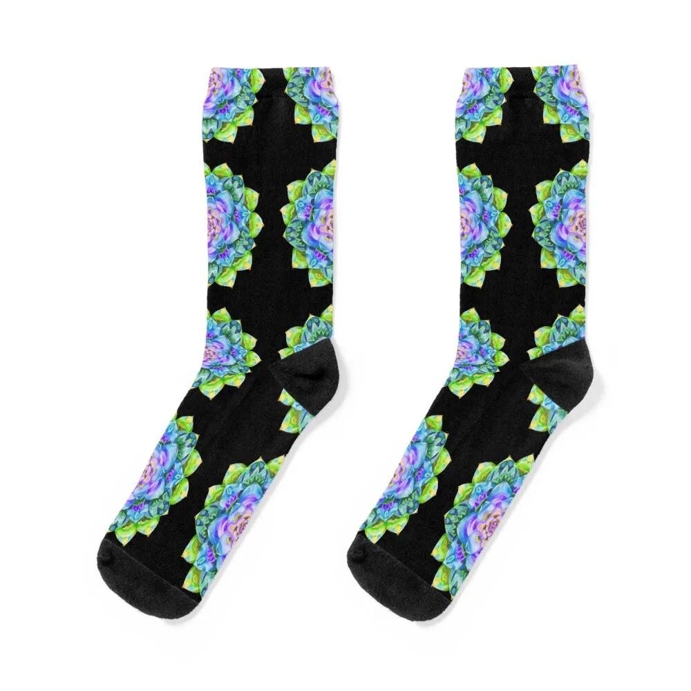 

Psychedelic Artichoke Yellow Socks warm winter floral winter anti slip football Socks Women's Men's