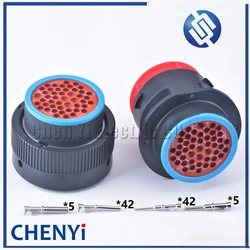47 Pin automotive waterproof plug male or female connector HDP26-24-47SE HDP24-24-47PE With Pins For Deutsch HDP series