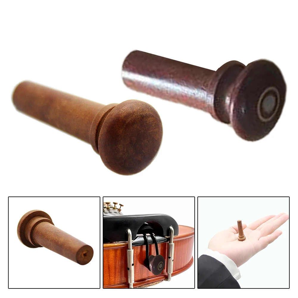 10 Pcs Violin Endpins 4/4/3/4 Fiddler Tail Nail Jujube Wood / Rosewood Endpin Pegs Professional Musical Instrument Accessories