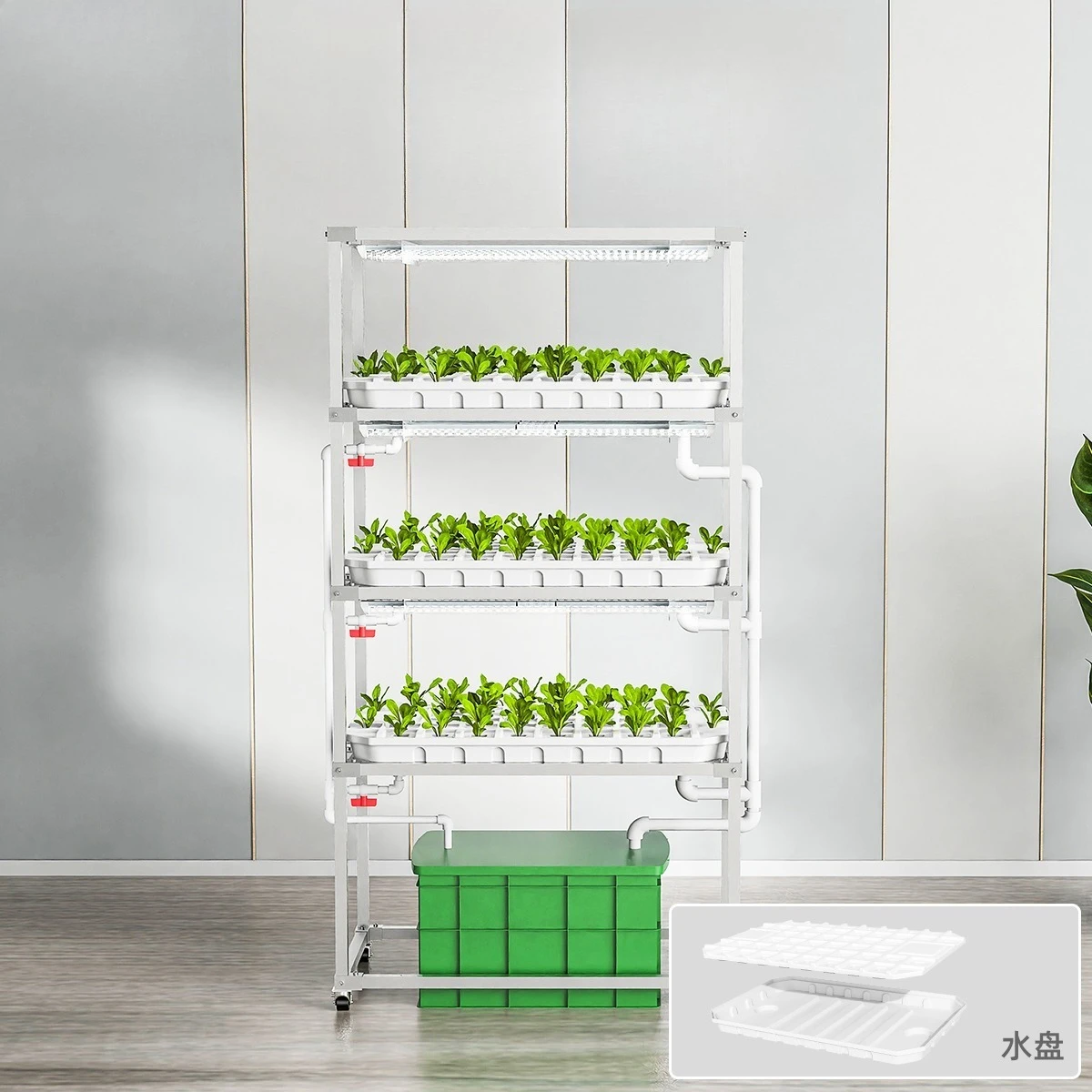 2025년형 아연도금 물받이형 실내 지능형 수경재배 무토양 재배 프레임