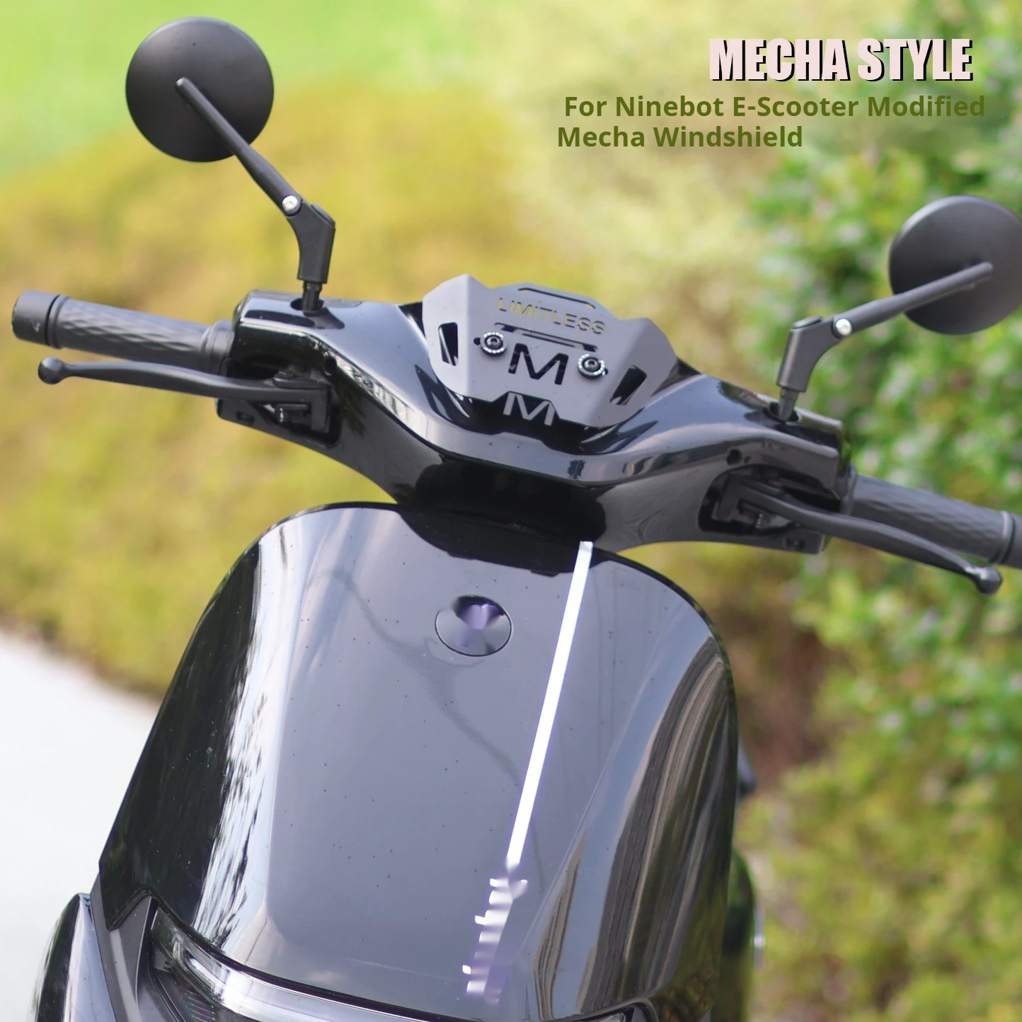 Motorcycle Windshield FOR Ninebot M F E N Series Scooter accesorios moto Mech Style Front Wind Deflector Modified Parts