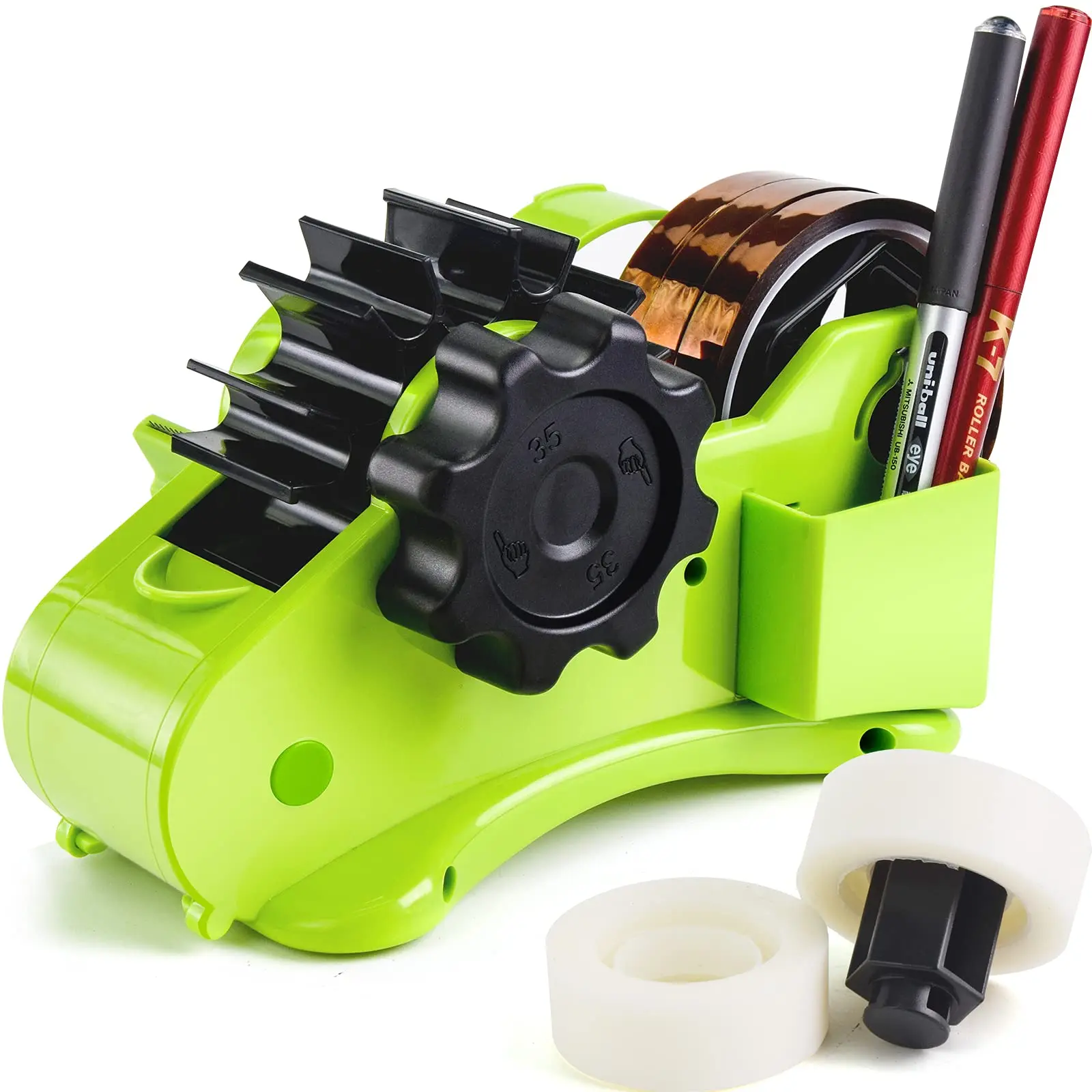 Multifunctional Tape Holder Bundle Sealing Tape Cutter Automatic Roller Tape Segmentation Machine with 1 Main Body 2 Inner