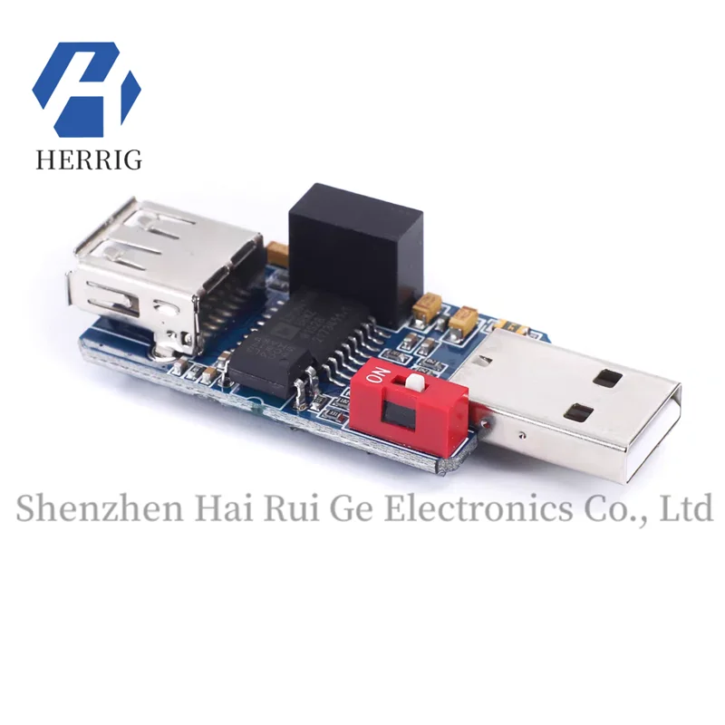 

The new chip ADUM3160 1500V single USB isolator module USB to USB coupling protection board