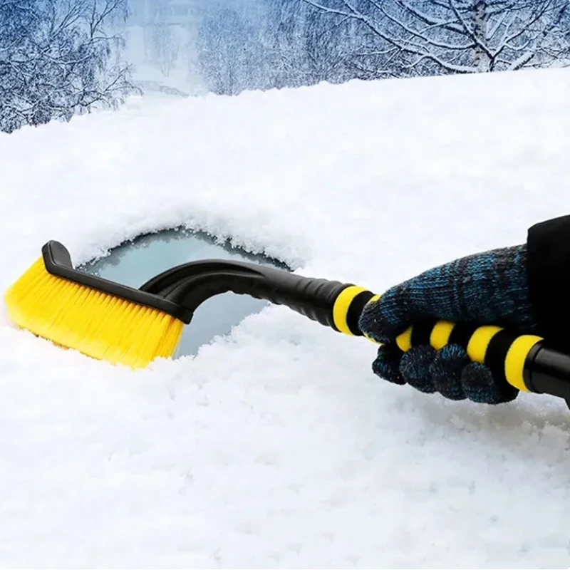 Cars Vehicle Windshield Window Snow Brush Ice Shovel Car Snow Removal Ice Scraper Cleaner Extra Long Auto Winter Cleaning Tool