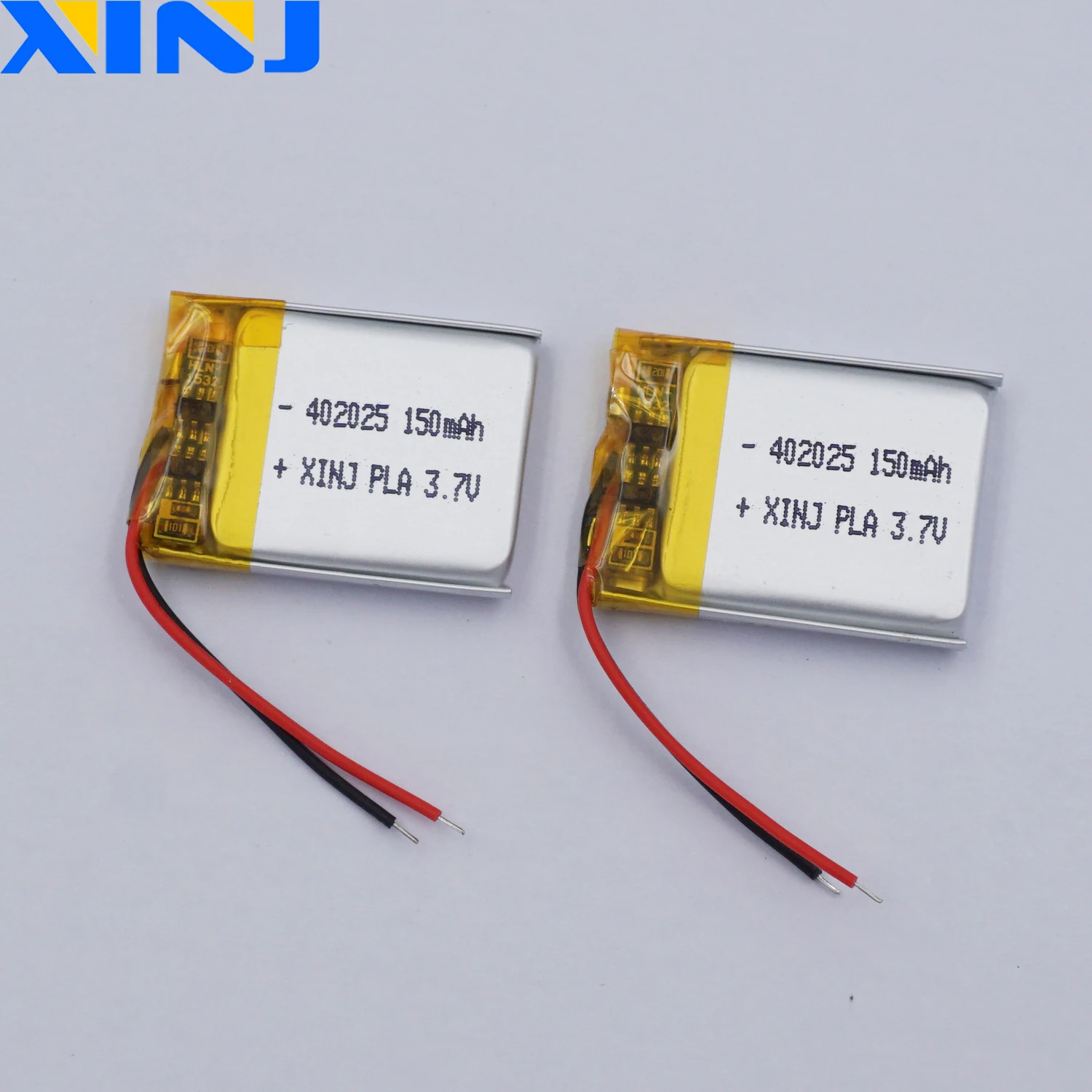 2Pcs 3.7V 150mAh 0.555Wh Rechargeable Polymer Li Lithium Battery 402025 For GPS MP3 Sat Nav Driving Recorder Bluetooth Speaker