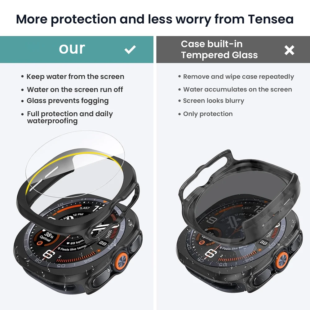 Glas+Hülle für Samsung Galaxy Watch Ultra2 47mm 2026 Zubehör Harte PC-Schutzhülle für Galaxy Watch9 Ultra2 Cover+Displayschutzfolie – Detail 3