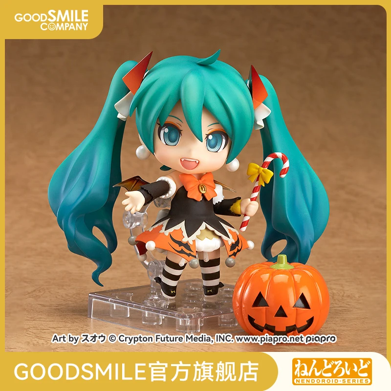 

Hatsune Miku Halloween Ver Cute Demon Style Anime Figure Poseable Collectible Pumpkin Gift Box 2025