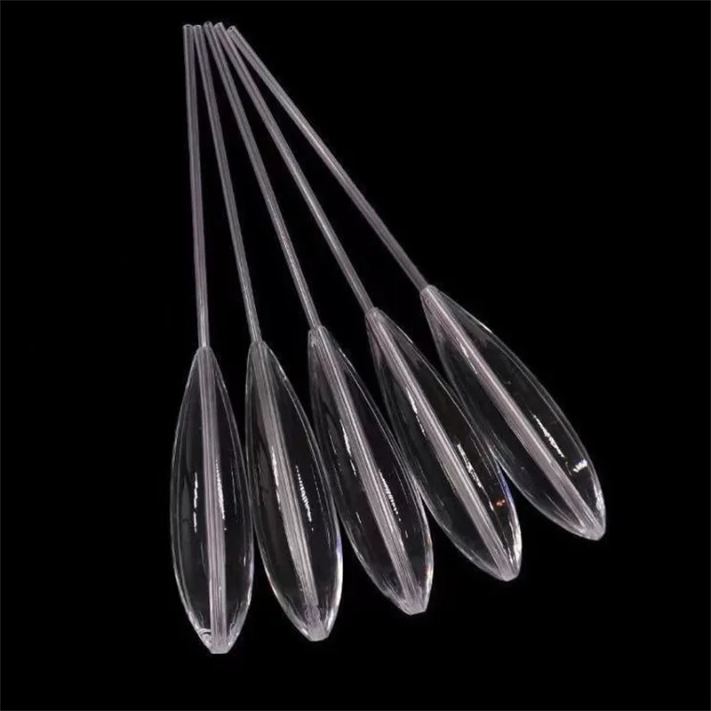 15-50g Acryl-Angelposen, transparent, sinkend, zum Spinnfischen, klare sinkende Angelposen, Fliegenfischen, Spinnposen, Meeresköder