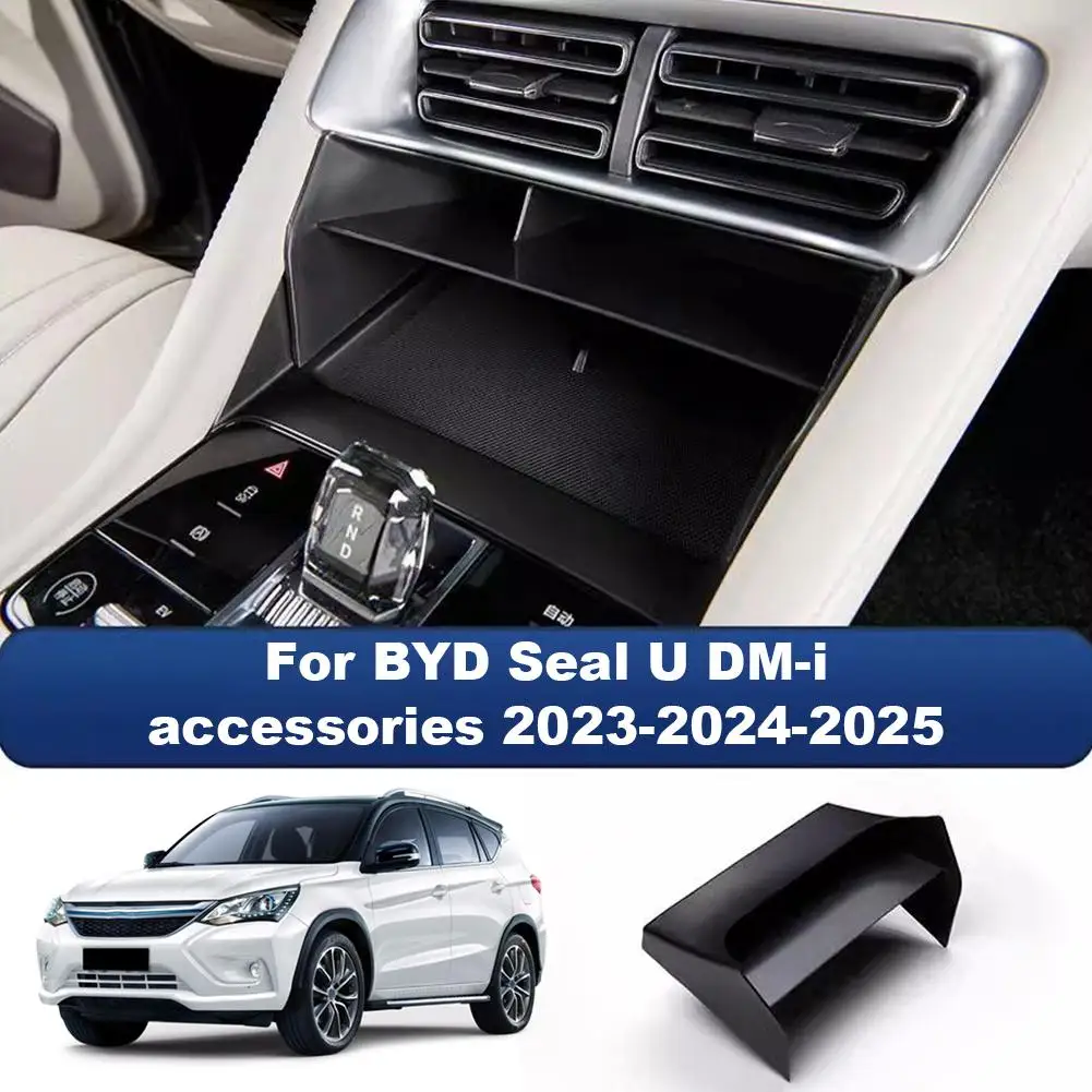 

For BYD Seal U DM-i accessories 2023-2024-2025 Front Accessories, Car Console Divided ABS Storage Organizer Scratch-Proof O8G4