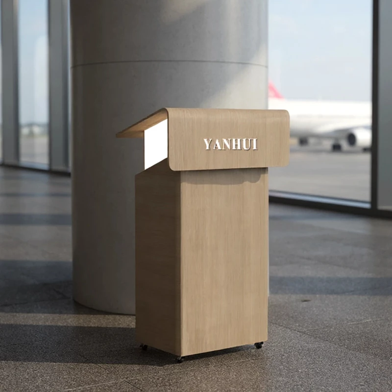 Simple And Modern Front Receptionist Front Desk Welcome Consultation Light Luxury Reception Desk Reception Desks Workstations