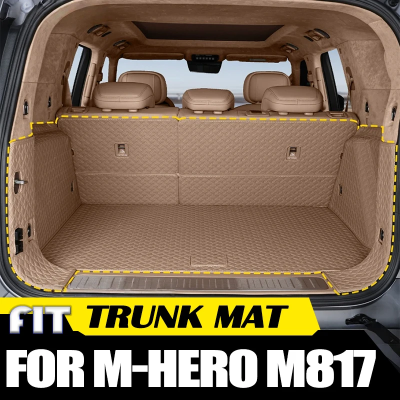 Car Trunk Pad Fit for Dongfeng MHERO M-Hero M817 2025 2026 Modified Car Full Surround Trunk Pad Foot Pad Back Cushion