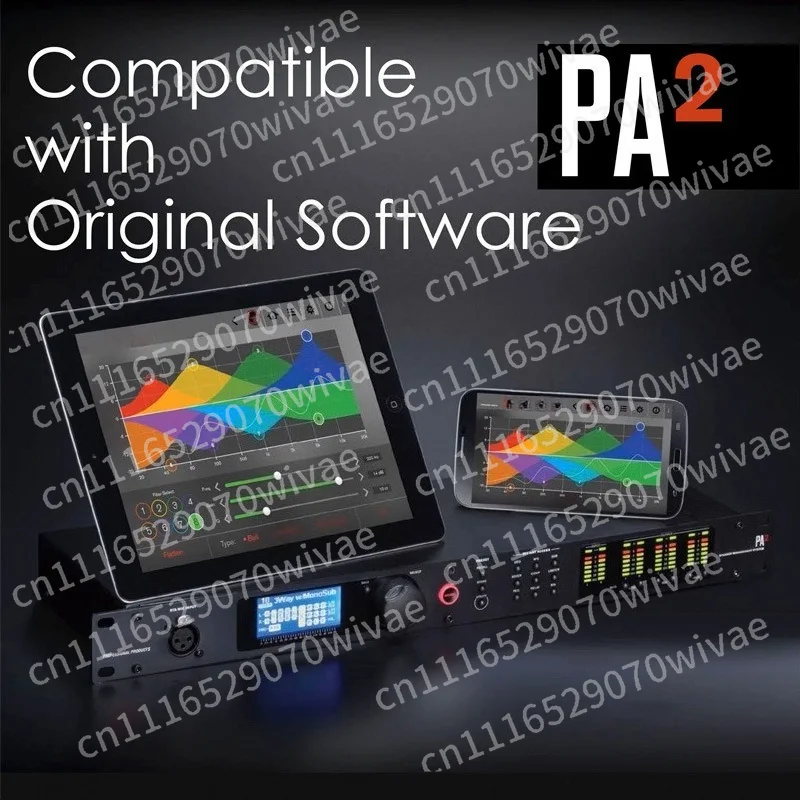 Professional Digital Audio Processor, Speaker Management Effect Unit Compatible with PA2, 360, 260 for Live Stage Sound Tuning