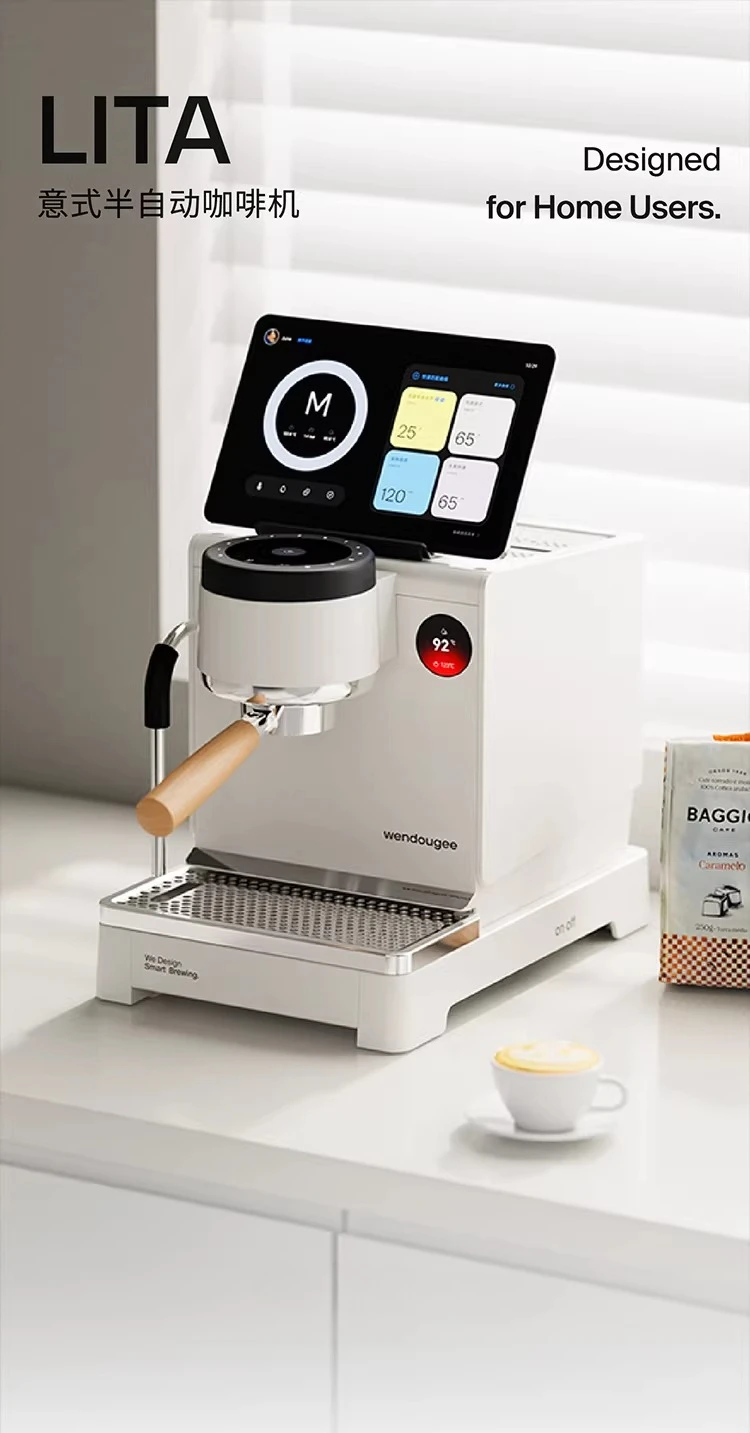 

Кофемашина для теплого зерна, итальянская полуавтоматическая бытовая независимая кофемашина с двойным бойлером, трансформатор с электрическим управлением LITA