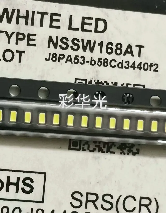 

50Pcs/NSSW168AT 1.6X0.8MM (0603) White Light, Ceramic PLCC2 SMD LED