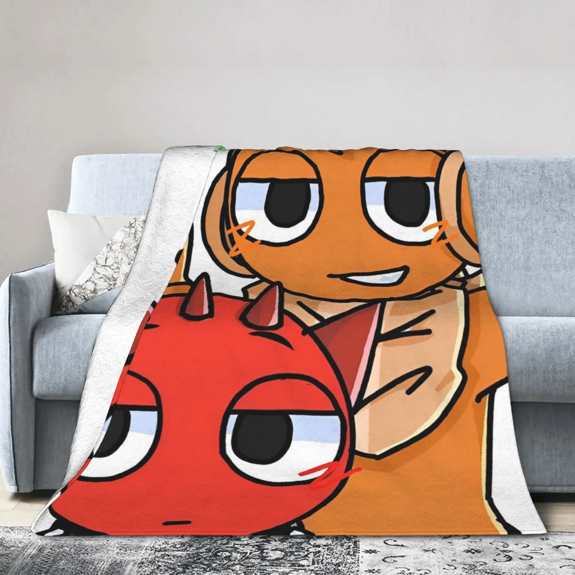 Sprunkis Music Game Awesome Blankets Flannel Funny Oren Raddy Warm Throw Blanket for Bedding Couch Travel Portable