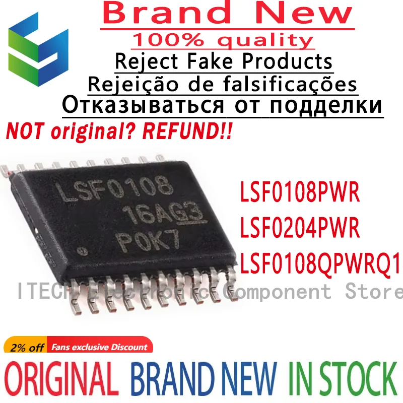 10PCS/Lot LSF0108PWR LSF0108 、LSF0204PWR LSF204 、LSF0108QPWRQ1 LSF0108Q New Original Voltage Level Converter Chip LSF0108