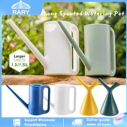 1.2/1.5L Long Mouth Flowers Watering Can Plastic Plants Watering Pot Home Drink Bottle Spray Nozzle Sprinkler Garden Supplies