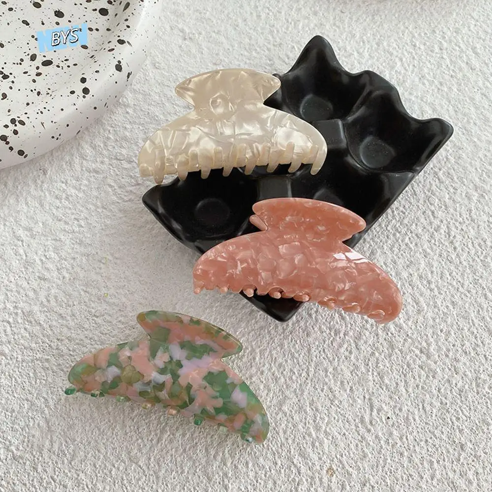 

Creative Girls Hair Clip Flower Shark Clip Plastic Hair Claw Korean Style Headwear Acetate Hair Clip Female Hair Accessories