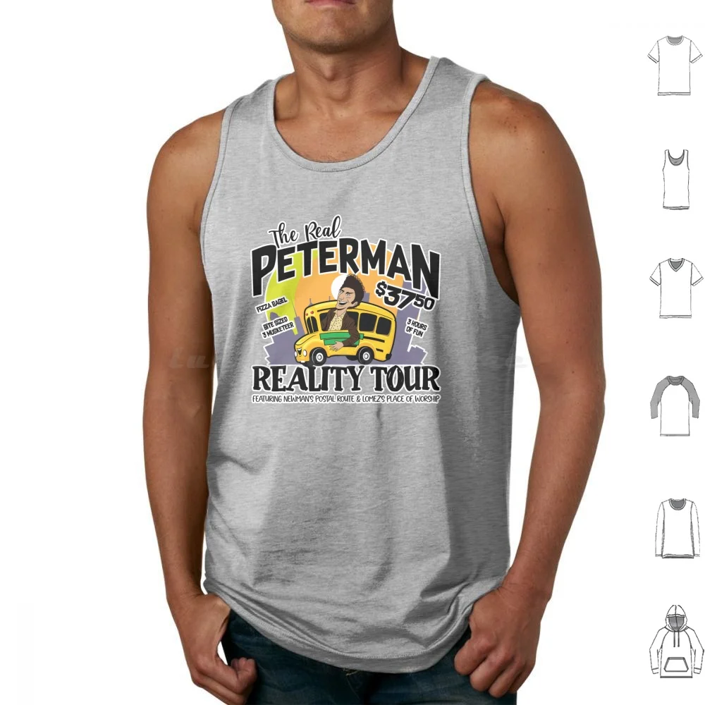 The Peterman Reality Tour Tank Tops Print Cotton Seinfeld Peterman Reality Tour Peterman Reality Kramer Funny Kramerica