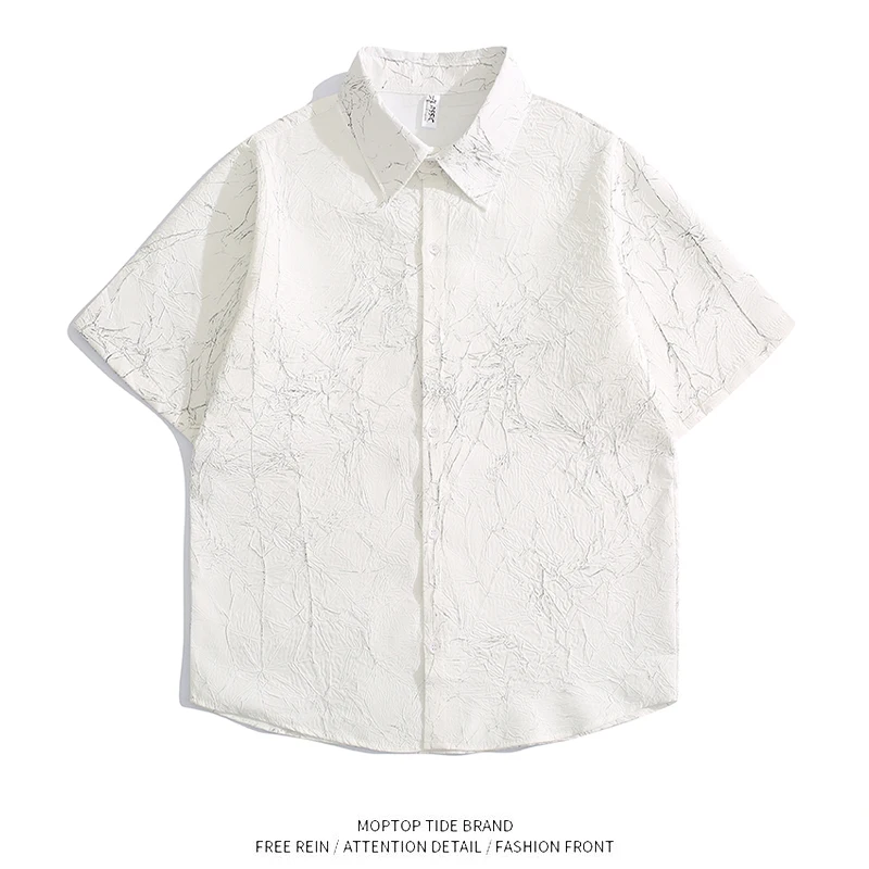 

Mr. WH Faionable Emed Floral irt Casual Loose Fit ort Sve Youthful Sle Polyester Fiber Four Seasons Wear