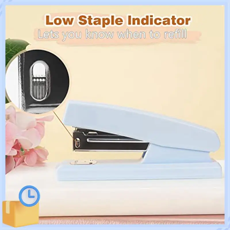 Popular 1 PCS Stapler Office Stapler For Desk Portable Durable Staplers Office Supplies (Blue)