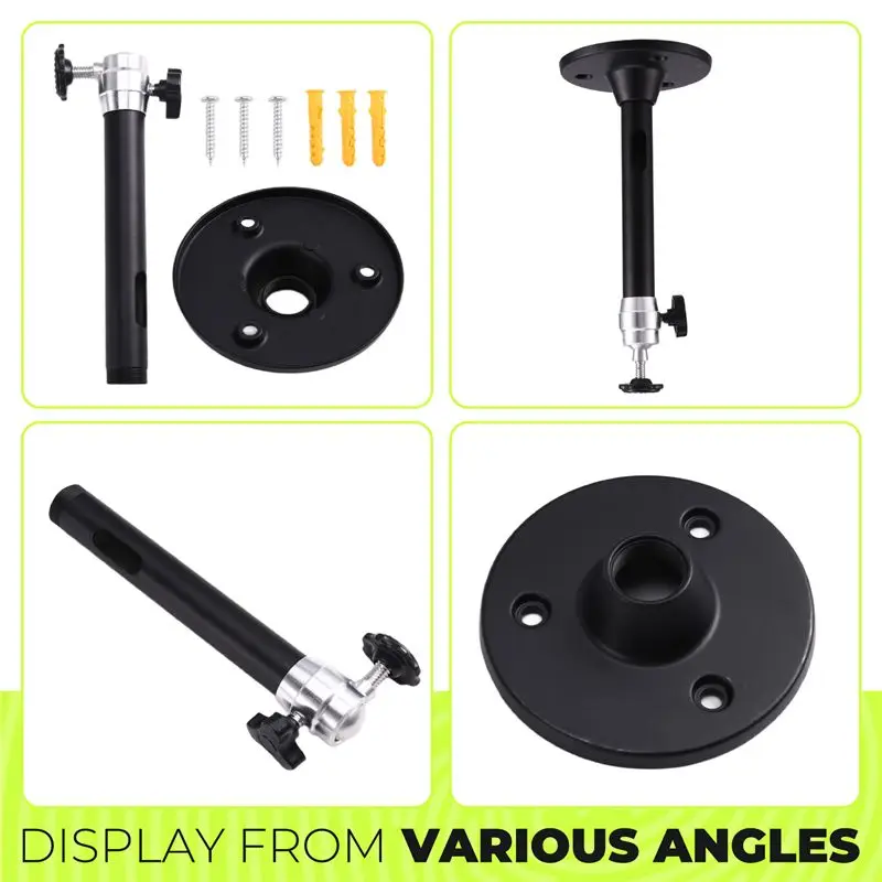 AC57-360° Adjustable Projector Bracket Ceiling Mount Projector Ceiling Mount Supports Up To 5KG 18Cm
