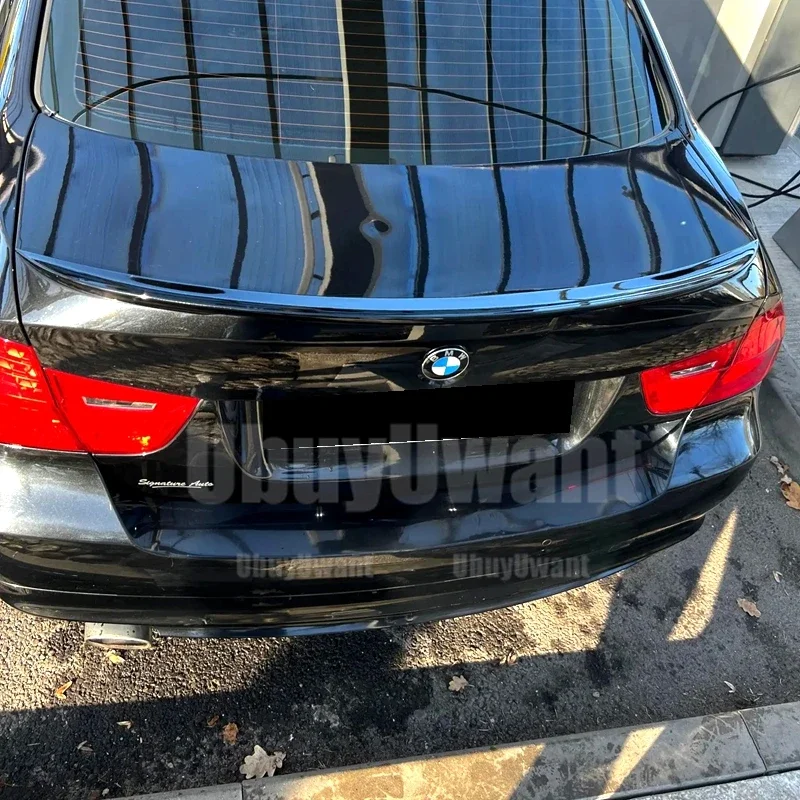BMW Zubehör Serie 3 E90 320i 320d 2005 2006 2007 2008 2009 2010 2011 M Tuning Limousine Heckspoiler Flügellippe – Detail 2