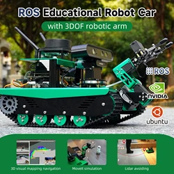 Yahboom Transbot ROS zestaw edukacyjny robota programowanie w Pythonie lidar kamera głębokości MoveIt obrazowanie 3D nawigacja Jetson NANO 4 GB