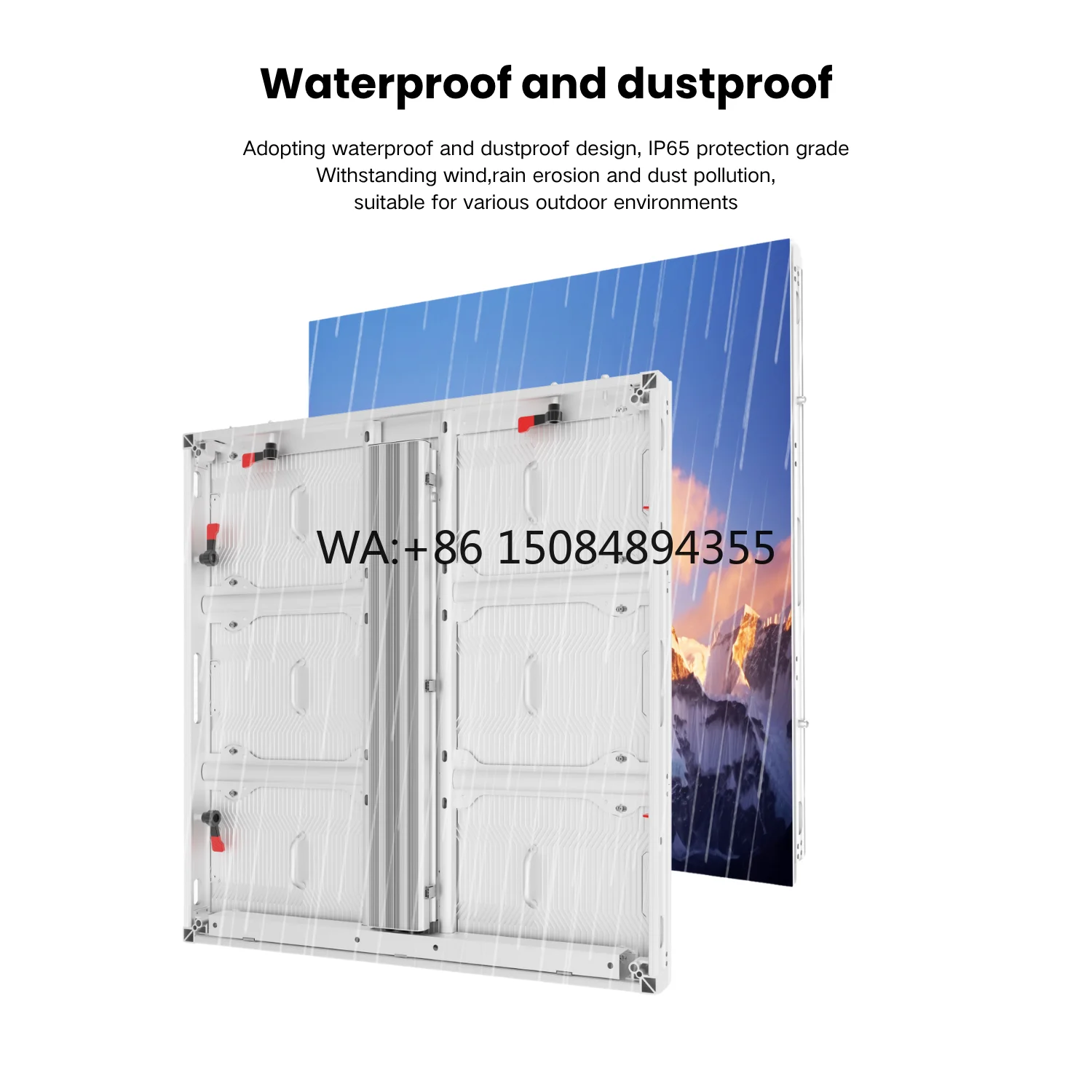 

960*960mm Lightweight Aluminum Cabinet Outdoor P4 Full Color LED Screen Quick Installation for Advertising
