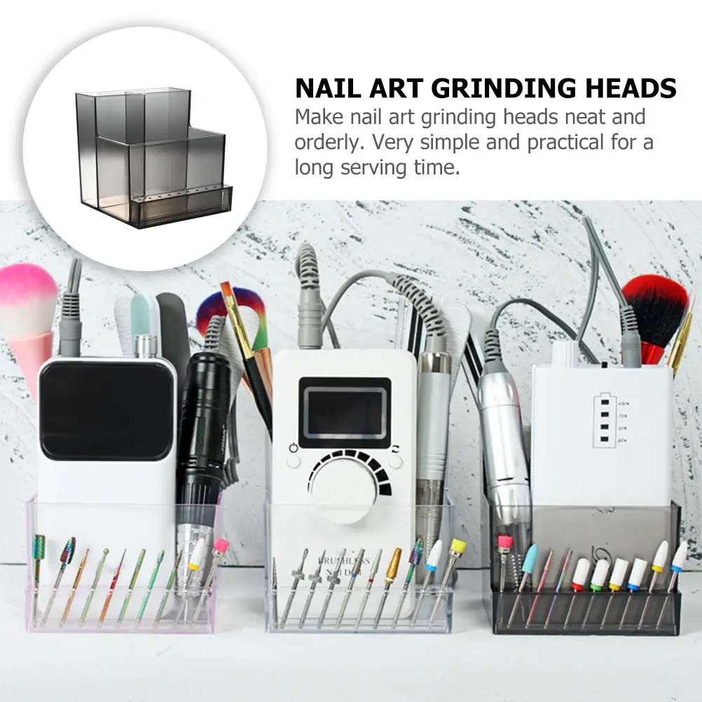 1Pcs Nail Polishing Machine Storage Rack Simple Practical Organizer for Grinding Heads Manicure Tool Display Nail Art Organizer