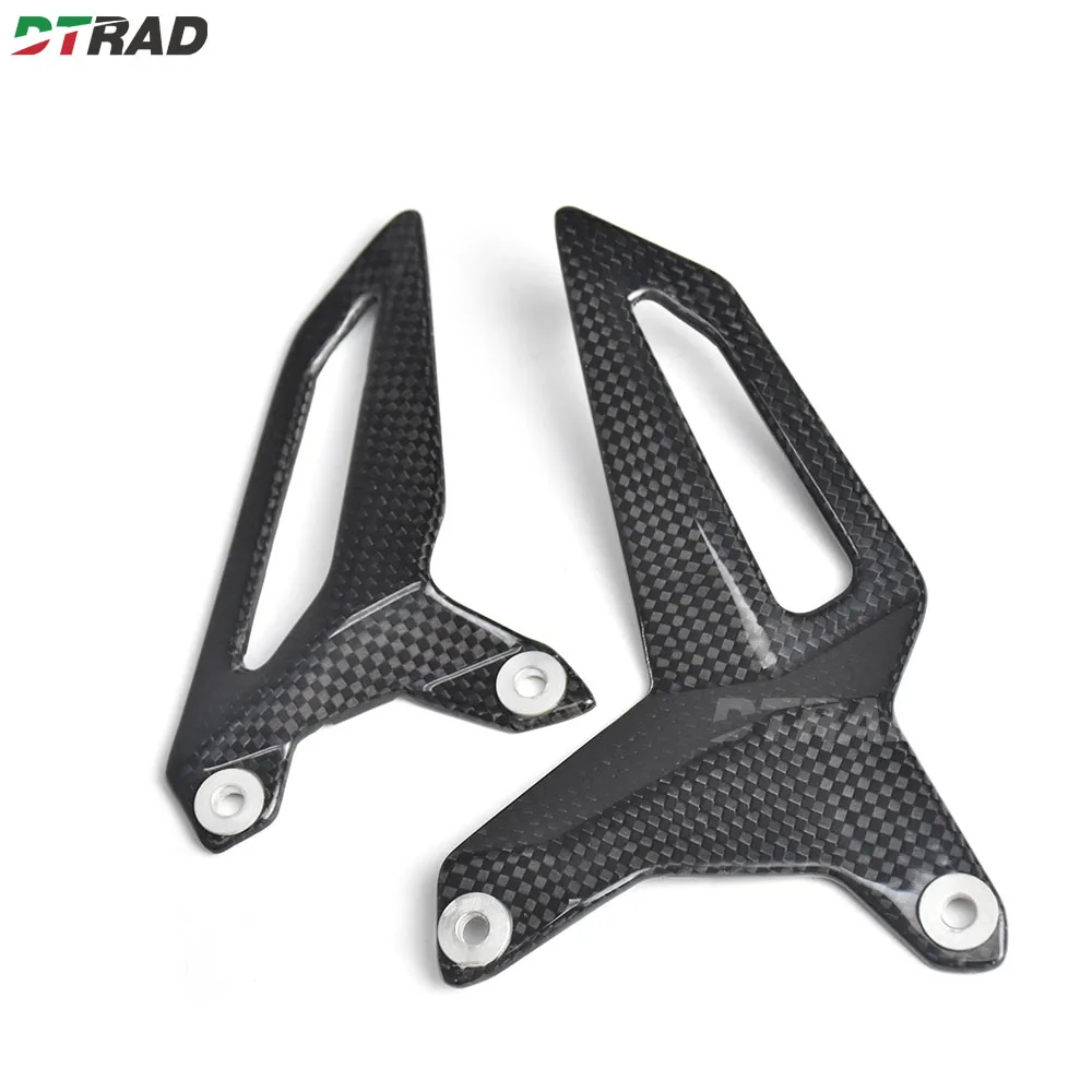 For DUCATI Panigale V2 899 959 1199 1299 All Years Carbon Fiber Heel Guard Footpeg Wings Footrest Protector Fairing Moto Parts