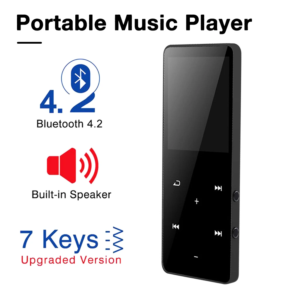 

2023 New MP3 Player Portable Audio Walkman Music Lossless HIFI Bluetooth MP4 Player FM Radio Recording Alarm Clock E-Book