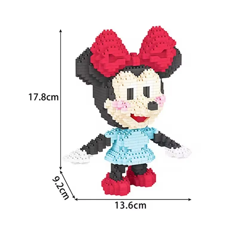 Mickey Mini Mouse Children\'S Puzzle Assembly Toy Miniature Small Particle Building Blocks Birthday Gift Home Decoration